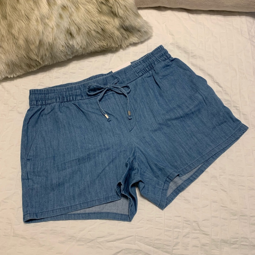 Chambray Denim Lounge Shorts